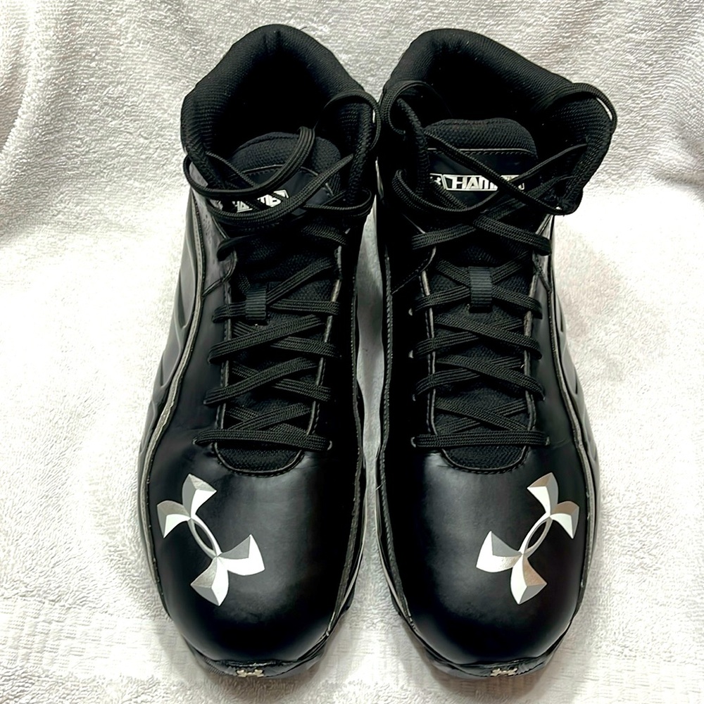 Black Under Amour Hammer Men’s Football/Baseball Clears Sz 14